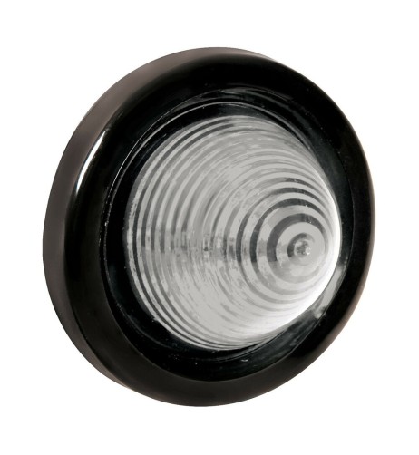 Luce a led tonda ingombro camion camper 24V bianco D70mm