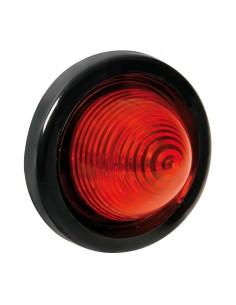 Luce a led tonda ingombro camion camper 24V rosso D70mm
