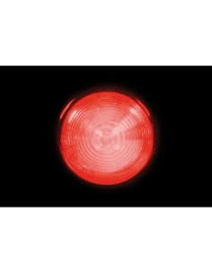 Luce a led tonda ingombro camion camper 24V rosso D70mm 2