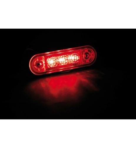 Luce da incasso perimetrale impermeabile a Led 9 32V Rosso
