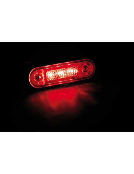 Luce da incasso perimetrale impermeabile a Led 9 32V Rosso
