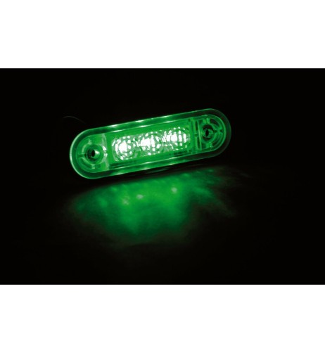Luce da incasso perimetrale impermeabile a Led 9 32V Verde