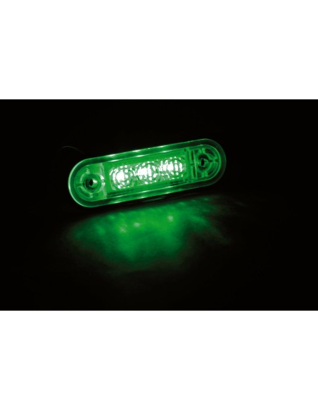 Luce da incasso perimetrale impermeabile a Led 9 32V Verde