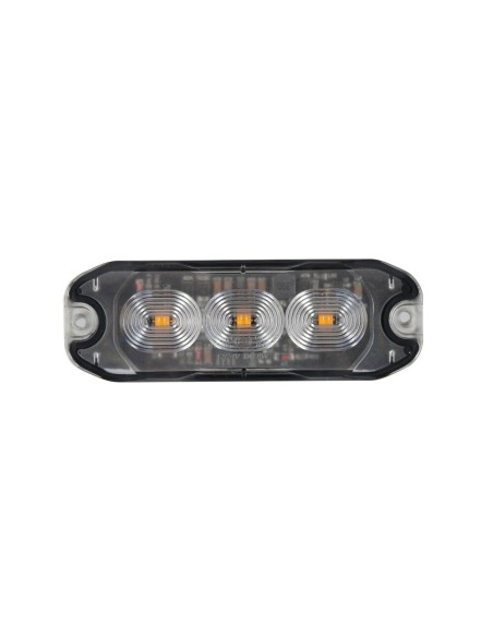 Luce di segnalazione multifunzione arancio a 3 Led 12 24V IP67 4 funzioni