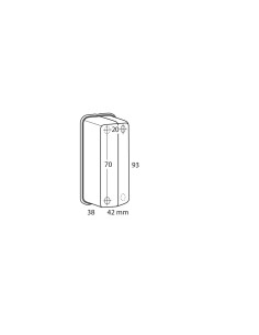 Luce ingombro 12 24V Rossa omologata T4W 2