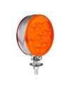 Luce ingombro 14 Led doppia funzione 12 24V diametro 105mm Rosso Arancio