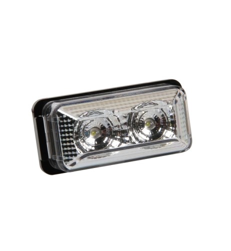 Luce ingombro 2 LED 24V camion camper Bianco