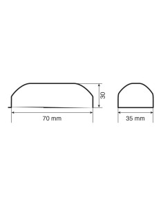 Luce ingombro 2 LED 24V camion camper Bianco 2