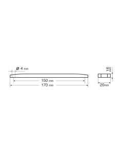 Luce ingombro a 13 LED 12 24v Impermeabile arancio effetto neon 170x20mm 2