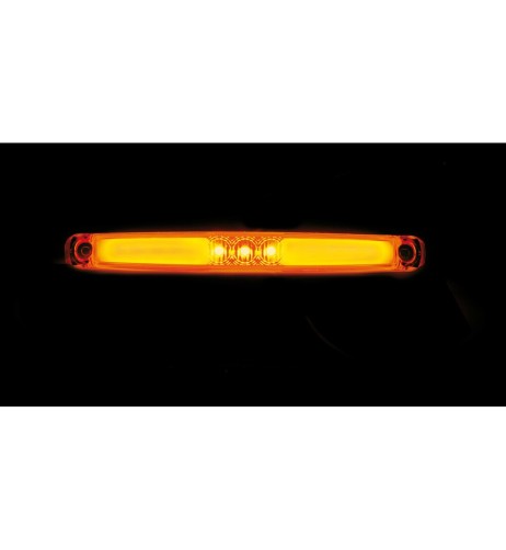 Luce ingombro a 13 LED 12 24v Impermeabile arancio effetto neon 170x20mm