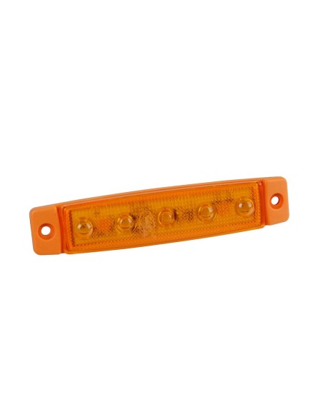 Luce ingombro a 5 Led montaggio in superficie 12 24V arancio
