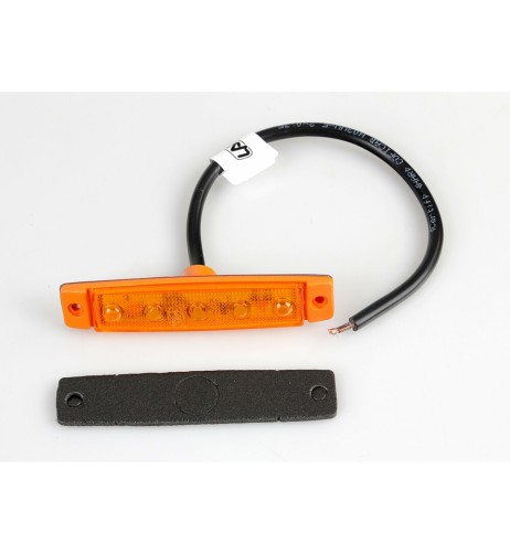 Luce ingombro a 5 Led montaggio in superficie 12 24V arancio