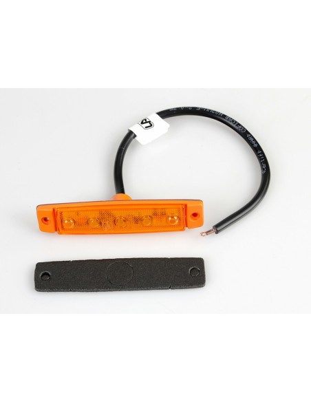 Luce ingombro a 5 Led montaggio in superficie 12 24V arancio