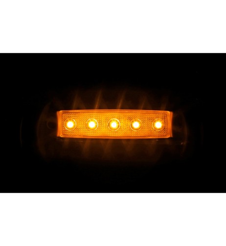 Luce ingombro a 5 Led montaggio in superficie 12 24V arancio