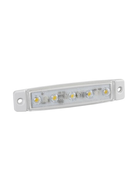 Luce ingombro a 5 Led montaggio in superficie 12 24V bianco