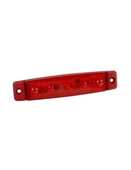 Luce ingombro a 5 Led montaggio in superficie 12 24V rosso