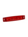 Luce ingombro a 5 Led montaggio in superficie 12/24V - rosso