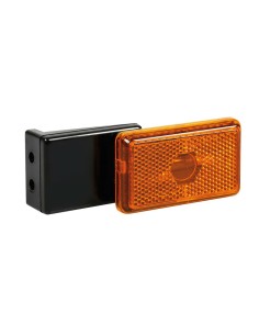 Luce ingombro Arancio con catarifrangente e staffa 12 24V