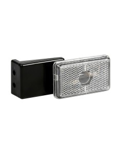 Luce ingombro Bianca con catarifrangente e staffa 12 24V