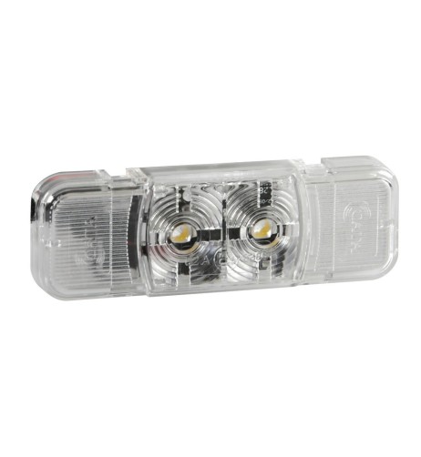Luce ingombro perimetrale 2 LED camion 24V omologata Bianco