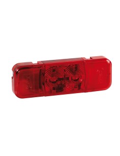 Luce ingombro perimetrale 2 LED camion 24V omologata Rosso