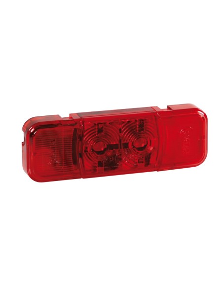 Luce ingombro perimetrale 2 LED camion 24V omologata Rosso