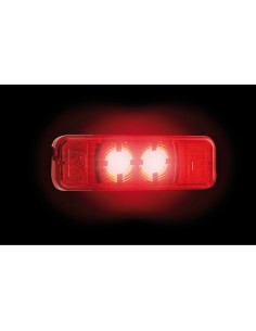 Luce ingombro perimetrale 2 LED camion 24V omologata Rosso 2