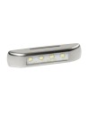 Luce ingombro perimetrale a 4 Led 12 24V cover inox Bianco