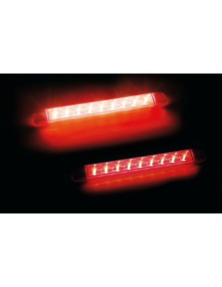 Luce ingombro posizione stop a 9 Led montaggio in superficie 12 24V rosso