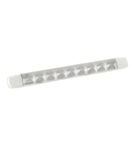 Luce ingombro retromarcia a 9 Led montaggio in superficie 12 24V bianco