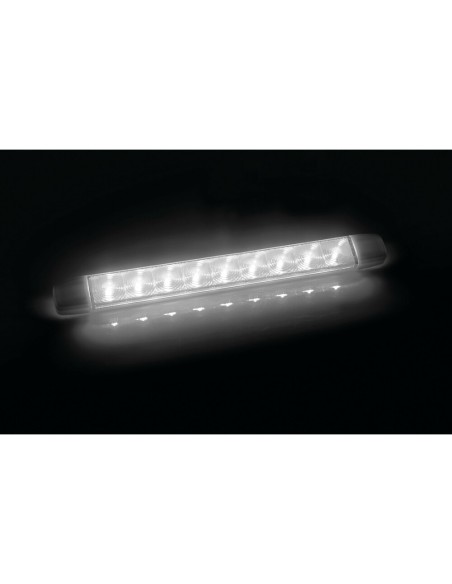 Luce ingombro retromarcia a 9 Led montaggio in superficie 12 24V bianco