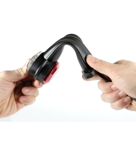 Luce perimetrale a 2 led 24V Bianco Rosso 60 gradi sinistra Antirottura