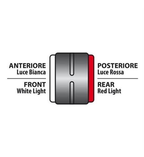 Luce perimetrale a 2 led 24V Bianco Rosso omologata destra