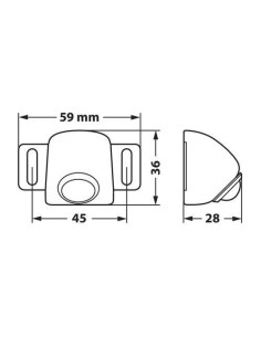 Luce posteriore di parcheggio 6 LED 12 30V 6000K IP65 2