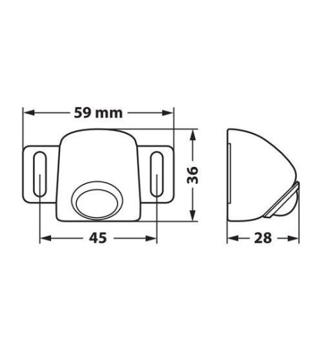 Luce posteriore di parcheggio 6 LED 12 30V 6000K IP65