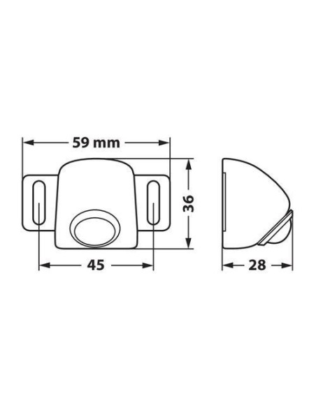 Luce posteriore di parcheggio 6 LED 12 30V 6000K IP65