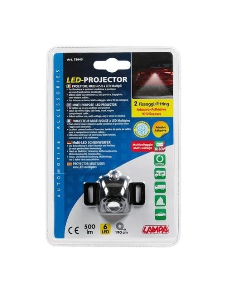 Luce posteriore di parcheggio 6 LED 12 30V 6000K IP65