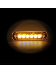 Luce strobo Impermeabile multifunzione a 6 Led 12 24V Arancio 2
