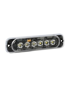 Luce strobo Impermeabile multifunzione a 6 Led 12 24V Bianco