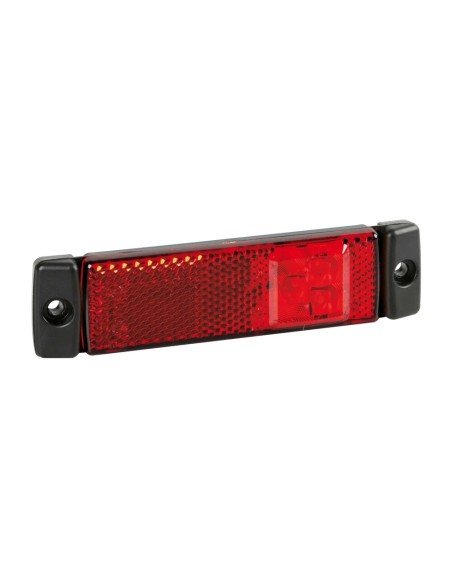 Luce supplementare a 3 LED 24V con catarifrangente Rosso
