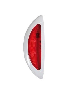 Luce supplementare a 4 Led bianco rosso 9 32V scocca bianco omologata 2