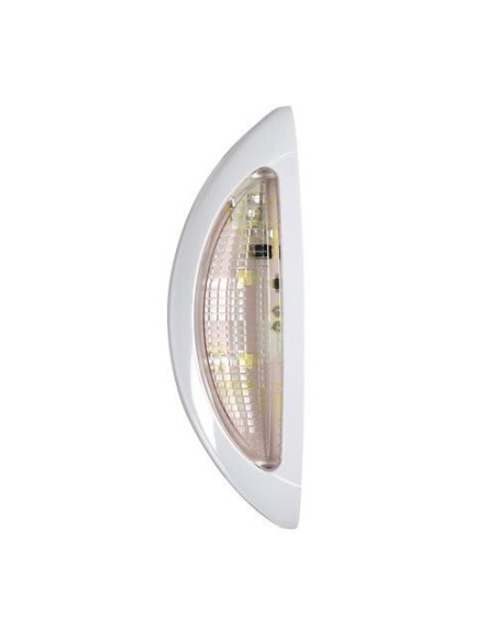 Luce supplementare a 4 Led bianco rosso 9 32V scocca bianco omologata