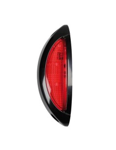 Luce supplementare a 4 Led bianco rosso 9 32V scocca nero omologata 2