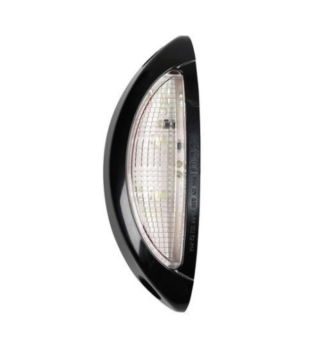 Luce supplementare a 4 Led bianco rosso 9 32V scocca nero omologata