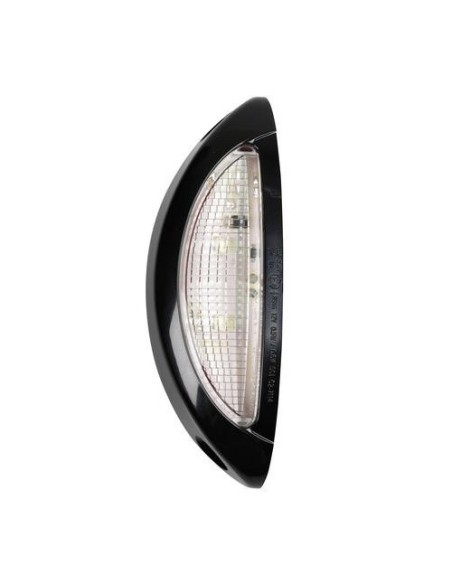 Luce supplementare a 4 Led bianco rosso 9 32V scocca nero omologata