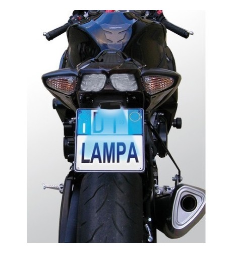 Luce targa a 3 led SMD 12V moto e scooter BIANCO 59x30mm