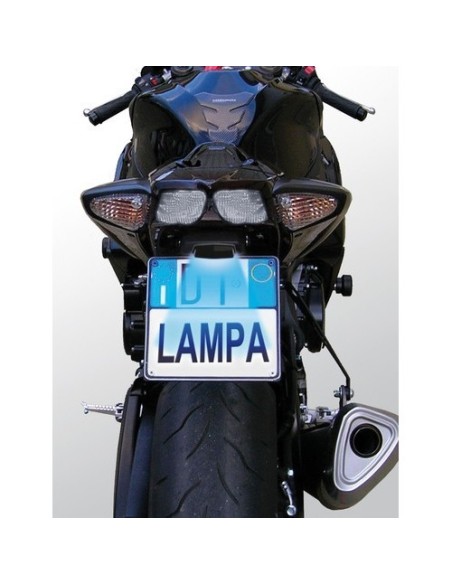 Luce targa a 3 led SMD 12V moto e scooter BIANCO 59x30mm