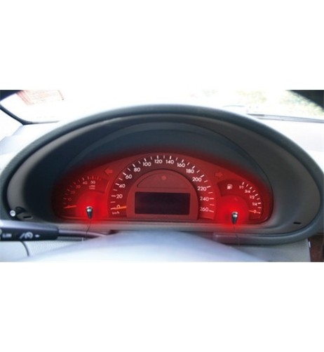 Luci led auto 12V cruscotto quadrante rosso