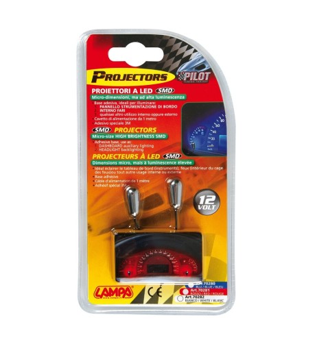 Luci led auto 12V cruscotto quadrante rosso