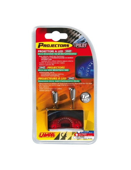 Luci led auto 12V cruscotto quadrante rosso